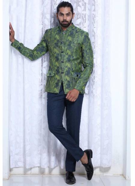 Green Colour vjv jodhpuri Stylish Fancy Festive party Wear Span Cotton Jodhpuri Heavy Collection 2203